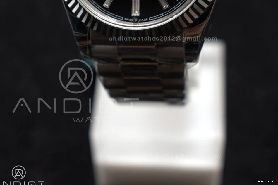 Weight Gain SS Black A Bracelet 718 Bright Dial GSF Crystal President 40 on DayDate 0810